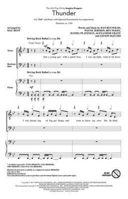 Thunder Pop Choral Series TBB Imagine Dragons