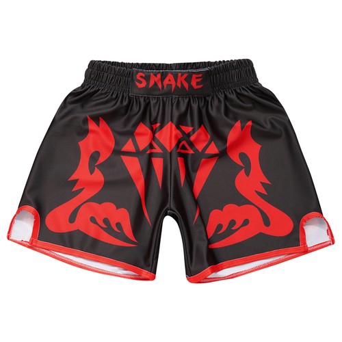 Kids Boys Contrast Color Shorts Elastic Waistband Boxing Training Pants Outfits - Picture 67 of 113