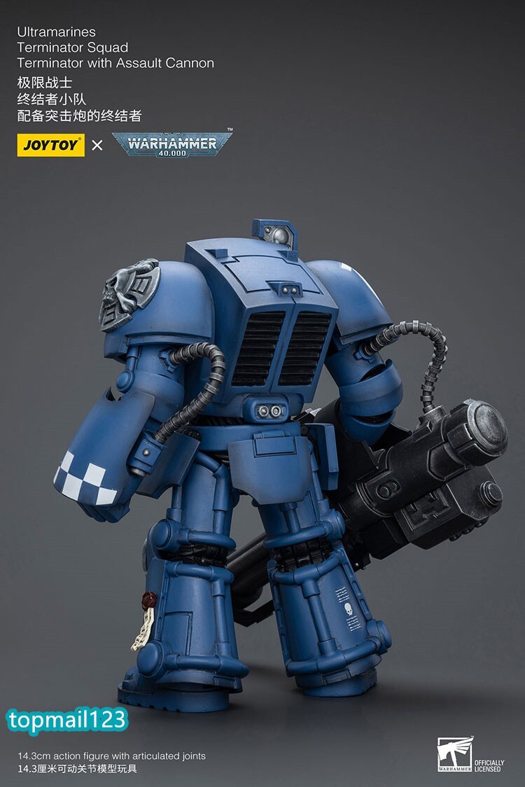 HiPlay JoyToy Warhammer 40K: Action Figure Ultramarines Terminator Sergente - Scala 1:18 (14 Cm), Collezionabile - 3