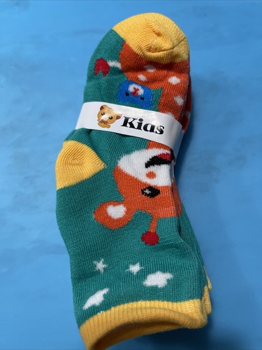 Kids Novelty Colorful Giraffe Design Crew Socks 5 Pairs Size M - Picture 3 of 3