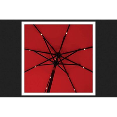 living accents 9ft dia patio umbrella Patiowell Electric with Remote Control including titanium dioxide Living Accents Market Umbrella, 9',
