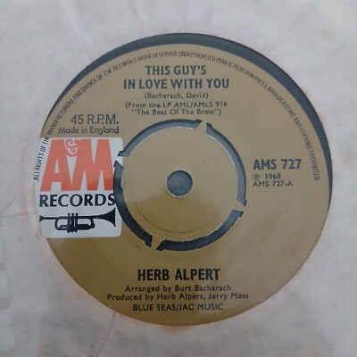 Herb Alpert - This Guy's In Love With You (7'', Single, Eiter)