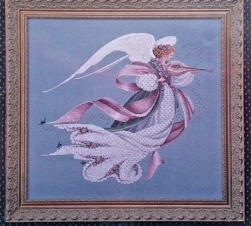 lot of 3 Lavender Lace Cross Stitch Pattern Earth Angel~Angel of Light & Spring - Image 3 of 4