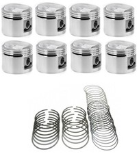 Silvolite Cast Pistons Set8cast Rings For 1959-1966 Buick 401 Nailhead 060 Silvolite Cast Pistons Set8cast Rings For 1959-1966 Buick 401 Nailhead 060