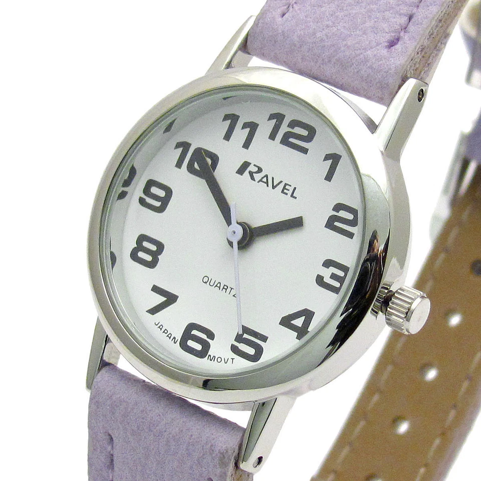 Ravel Ladies Super-Clear Easy Read Quartz Watch Lilac Strap R0105.13.17LA - Image 2 of 2
