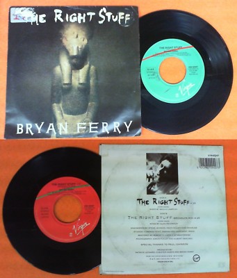 LP 45 7'' BRYAN FERRY The right stuff 1987 italy VIRGIN VIN45247 no cd mc dvd vhs