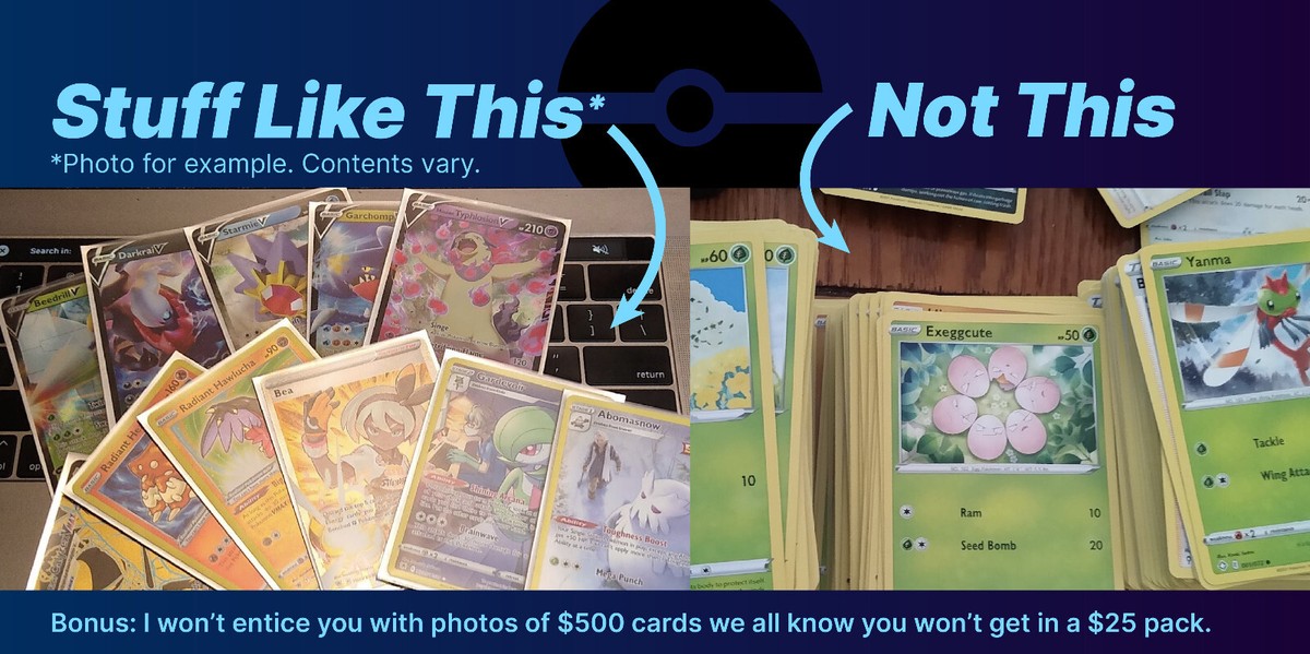 $25 Pokemon Card Mystery PackReal Value, No Bait or BulkEX / GX / V / etc. | eBay $25 Pokemon Card Mystery PackReal Value, No Bait or BulkEX / GX / V / etc. | eBay