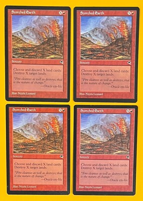 MTG SCORCHED EARTH (x4) Tempest (OldManMTG 010-786)