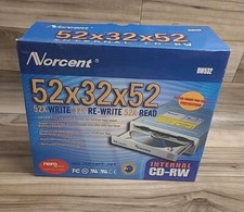 Norcent 52x32x52 CD-RW RW532 New Open Box Vintage Computer Stock