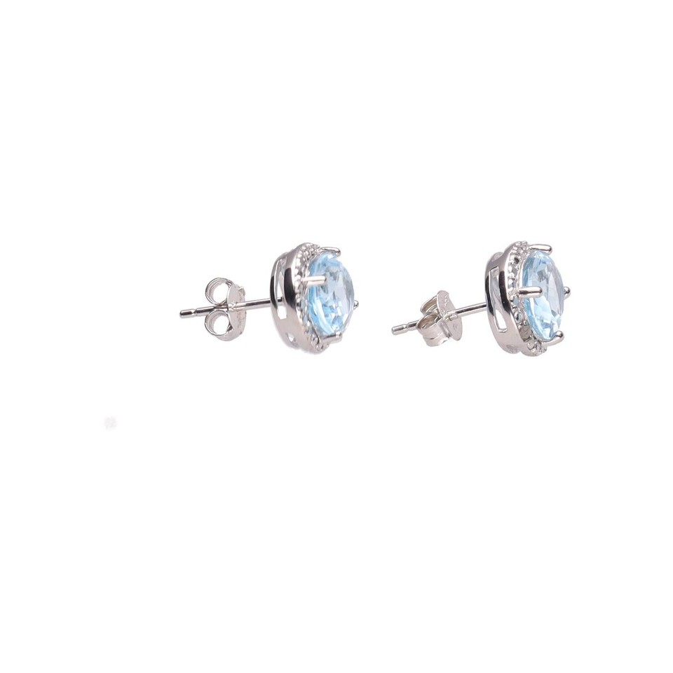 JTV 950 Silver Earrings Topaz 3.2g eBay