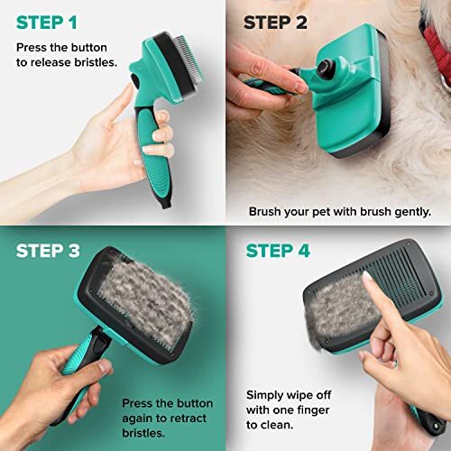 ruff n ruffus self cleaning slicker brush