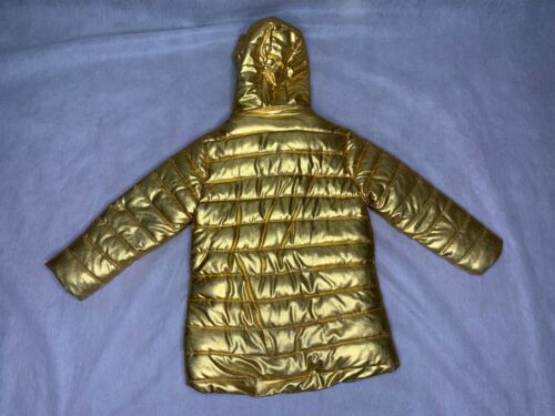 Jacke Kinder Gr. 116 Gold Kapuze Mädchen Mantel - Bild 14 von 15