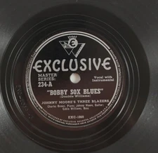 Johnny Moore's Three Blazers – Bobby Sox Blues/Falling In Love With You R&B 1946