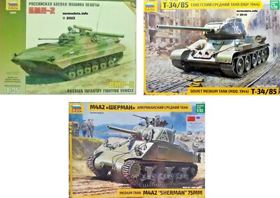 Zvezda 1/35 Tanks Tank Military Vehicle New Plastic Model Kit 1 35