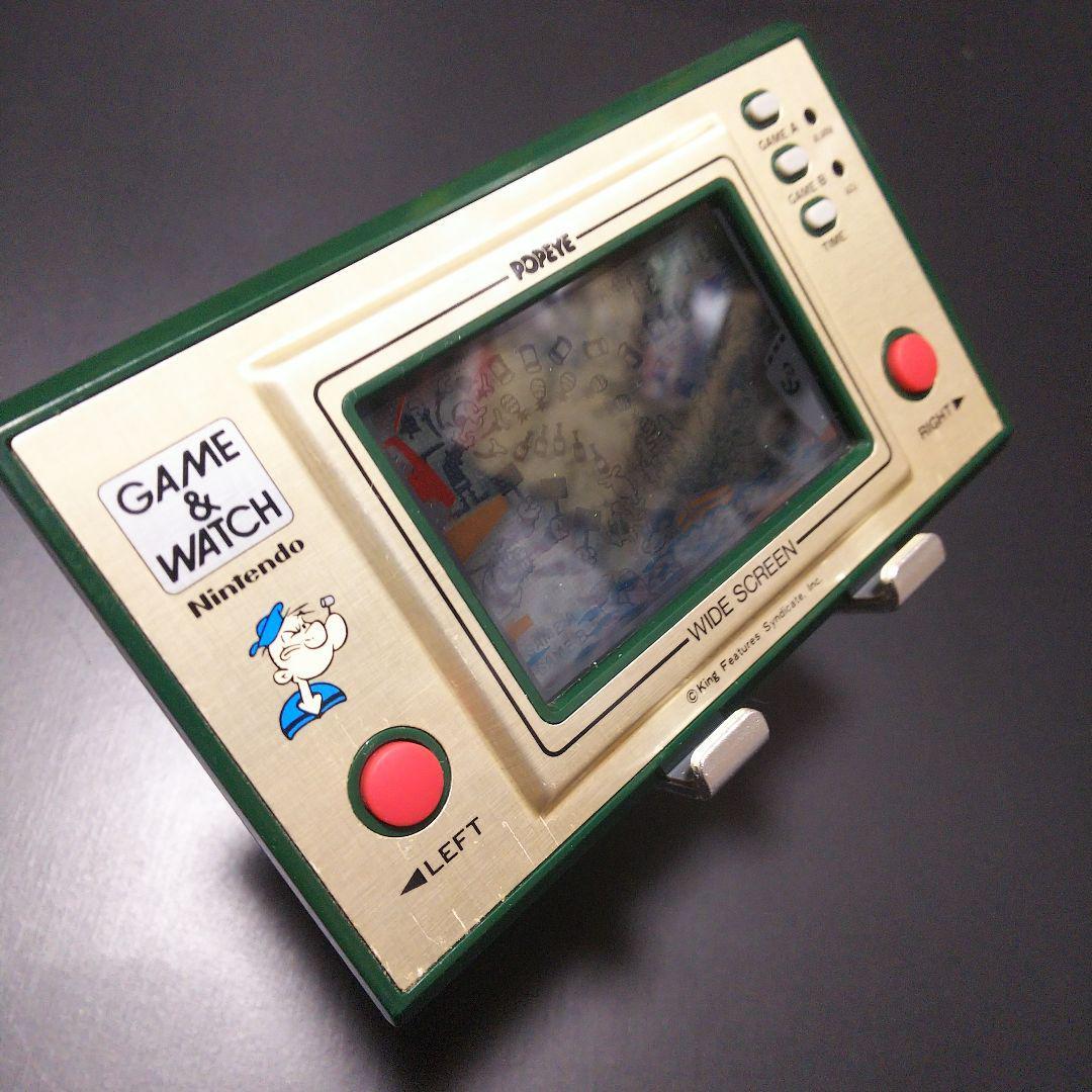 Popeye Game Watch Nintendo action game anorama Tabletop alarm from