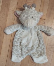 Baby Ganz Jamie Giraffe Flat-A-Pat Lovey Security Blanket Plush Tan Rare PERFECT