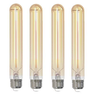 Diodesy 4PK 7.5'' T9 Long Light Bulb All Dimmer 5W, 25W, E26, 2100K, 250LM, CRI90