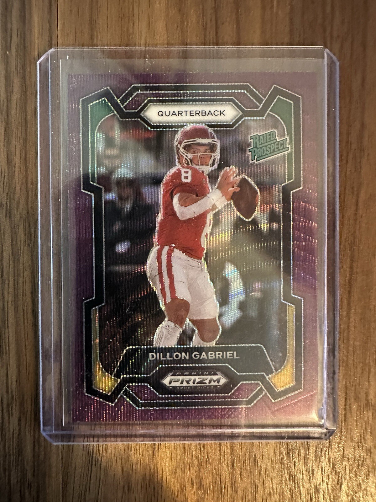 2024 Panini Prizm Draft Picks Rated Prospect #197 Dillon Gabriel - Purple Wave
