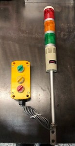 Laseem Led-502-T3J Led Stack Light Red/Yel/GRN w/controller , Lightly used!