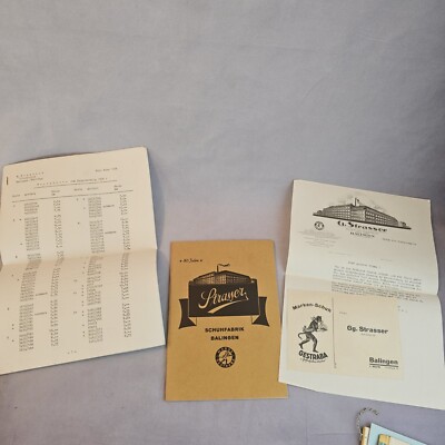 Shoe catalogue Gestraba Strasser Balingen 1938 Vintage 
