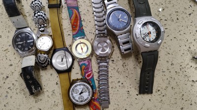 LOT VINTAGE SWATCH WATCH QUARTZ For Parts Not Tested | eBay