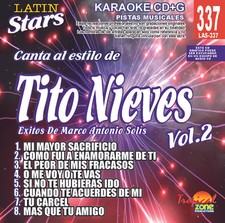 Karaoke Latin Stars 337 Tito Nieves - Exitos Marco Antonio Solis Vol.2