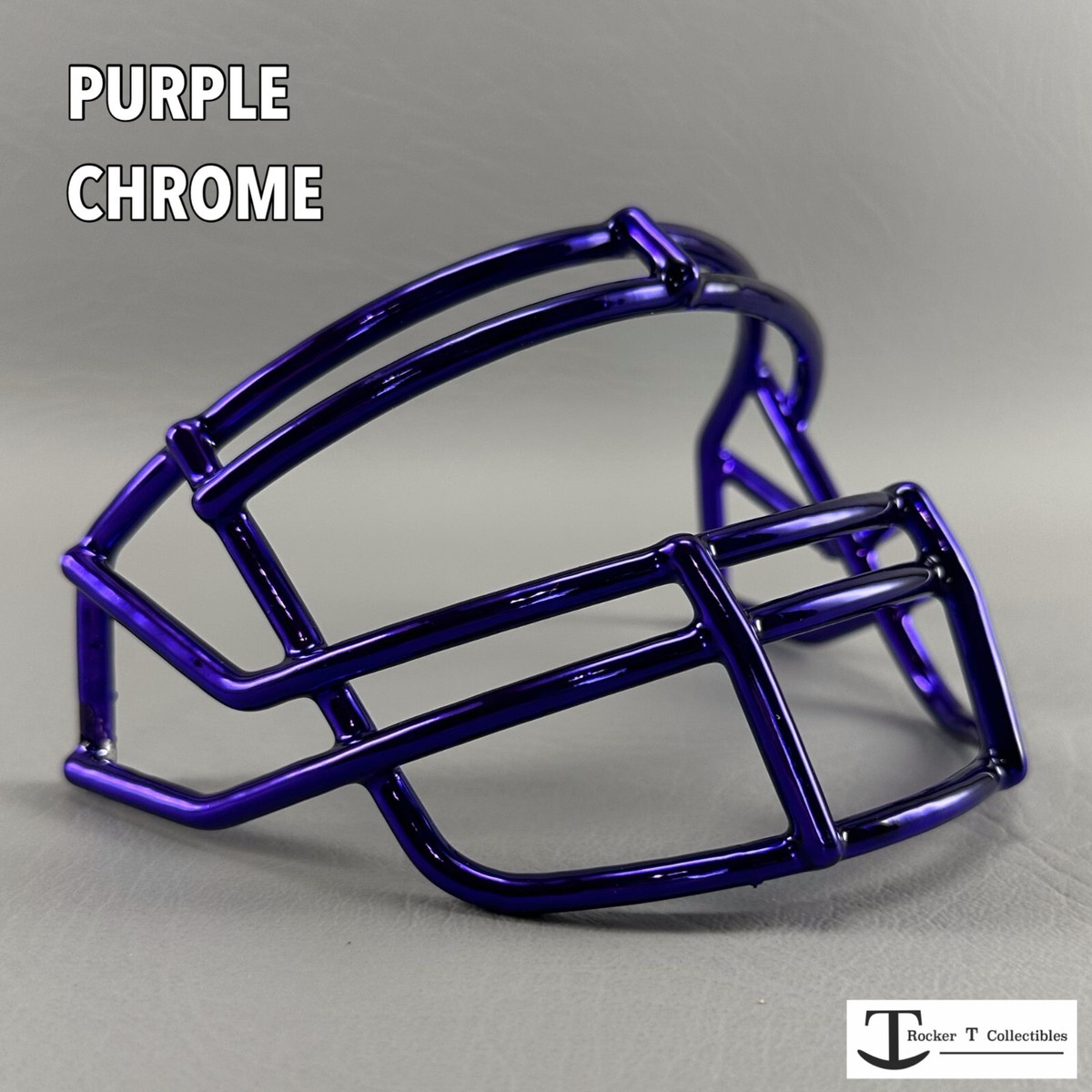 Chrome Schutt ROPO Custom XP Mini Helmet Facemask Red Gold Blue