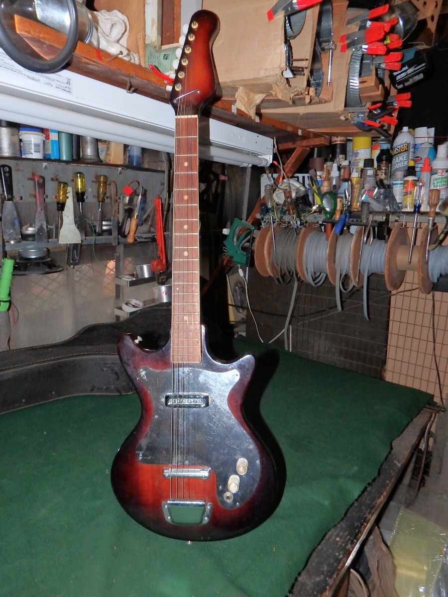 Vintage Teisco Body Sunburst Teisco Zenon jaguar style guitar