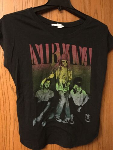 Nirvana.   Black Shirt.  Ladies Cut.  S. - image 1