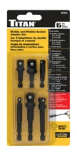 Titan Tools 12001 6-Piece Stubby & Wobble Socket Adapter Sets