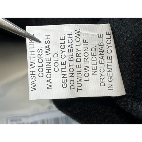SHEIN Pullover Felpa Collo Imbuto Mezza Zip Nero Comodo Casual Taglia S - Foto 6 di 6