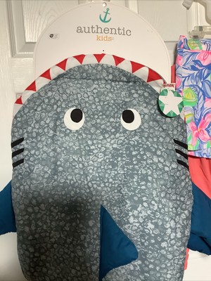 Authentic Kids Snuggle Tail, Bedding, Shark Sleeping Bag, New