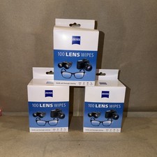 ZEISS Gentle and Thorough Cleaning Eyeglass Lens Cleaner Wipes, 100 Count 3 PACK