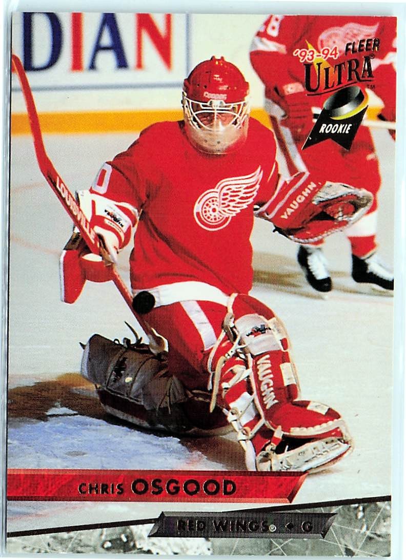 1993-94 Ultra #308 Chris Osgood Detroit Red Wings