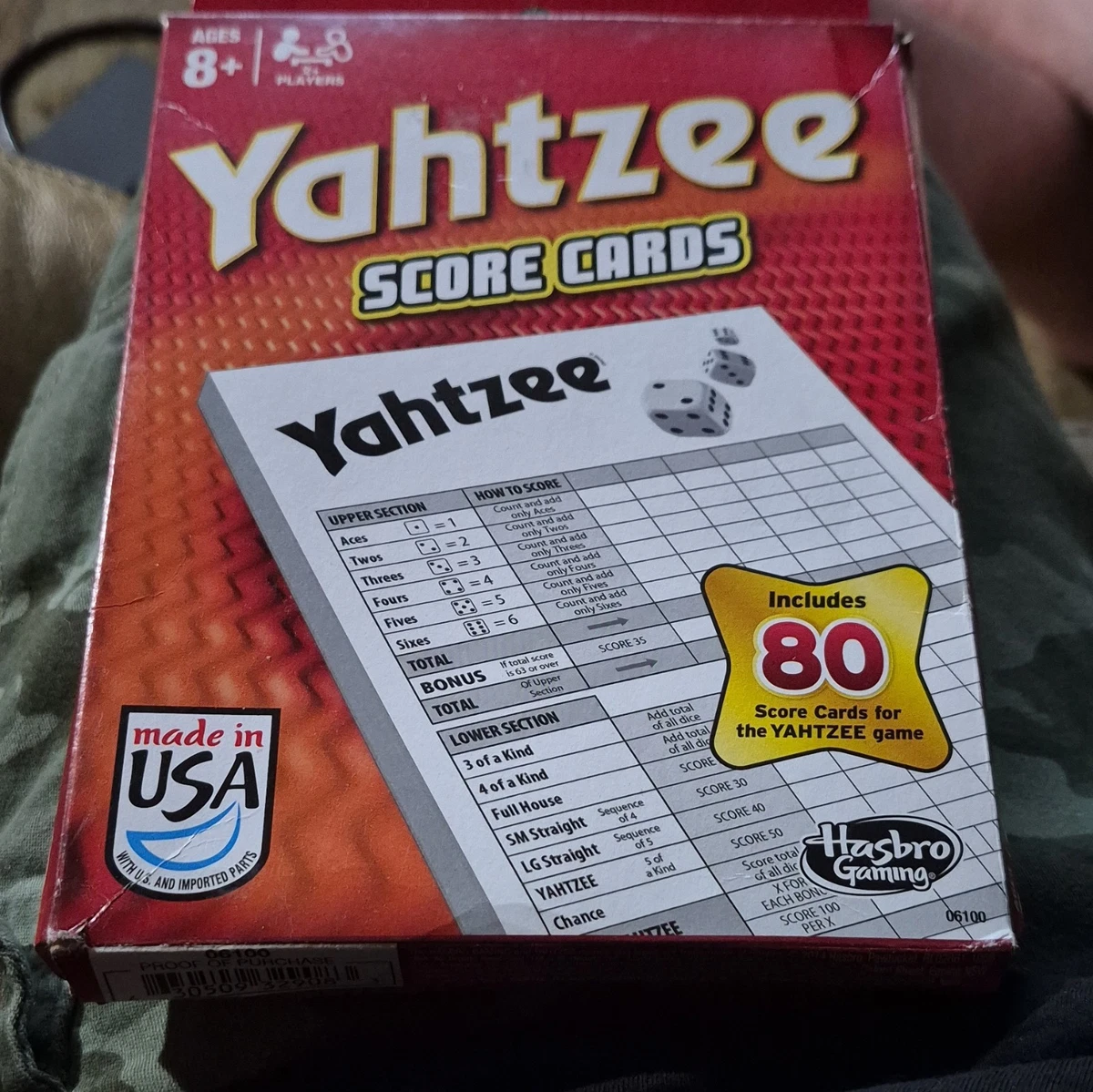 未開封 DVC Yahtzee Mouse Party sealed 2018 Yahtzee Game Cards for sale | eBay