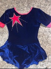 Girls' Custom-Made Figure Skating Dress W/Large Swarovski Crystals