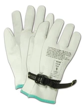 PowerMaster 12501PS Leather Linesmen Protector Gloves, 1 Pair, 9.5” Length, S...