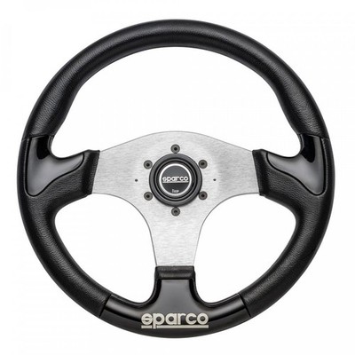 VERKAUF! SPARCO P222 Lenkrad Schwarz mit Horn Leder 345mm