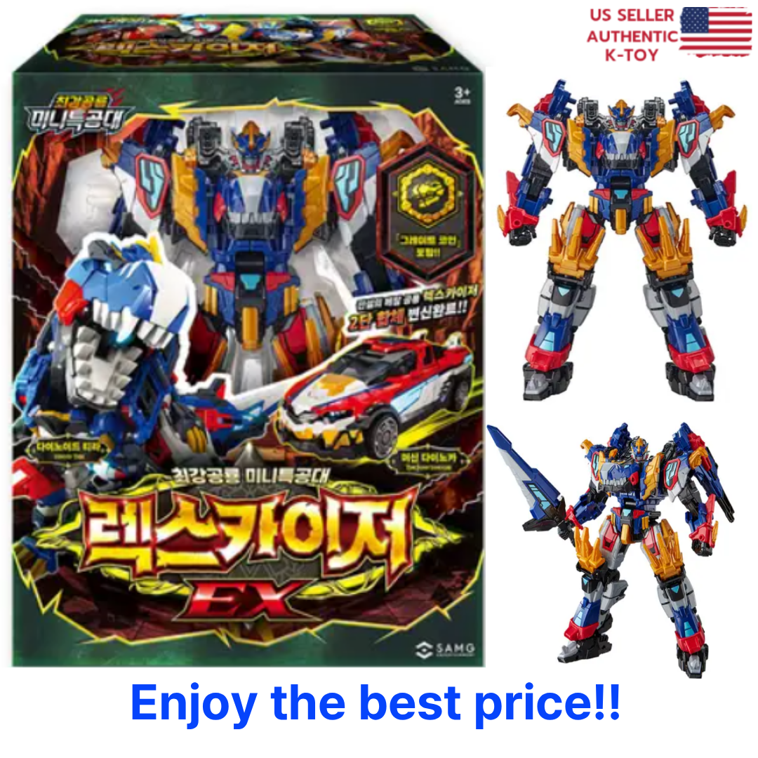 ミニフォースEX レックスカイザー Miniforce Dinoid Warrior REX KAISER EX Mini Transformer Robot K