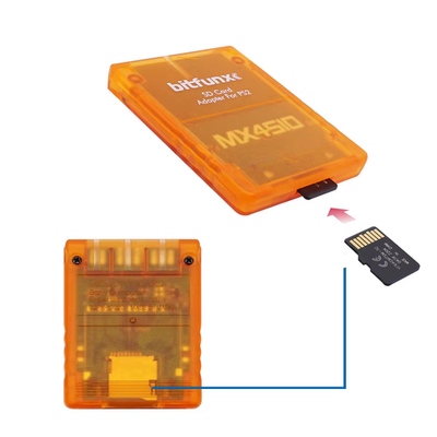 Adattatore MX4SIO Per Scheda TF/SD Per PlayStation 2 | Fatto A Mano In ABS | Per Homebrew E OPL