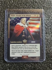 POTUS Defender of the Alliance, Donald Trump, World War Woke - Rare, Holographic