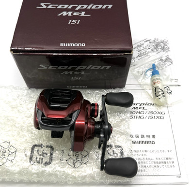 SHIMANO 19 Scorpion MGL 151 LEFT Handed Bait Casting Reel In Box JPN ''Near Mint''