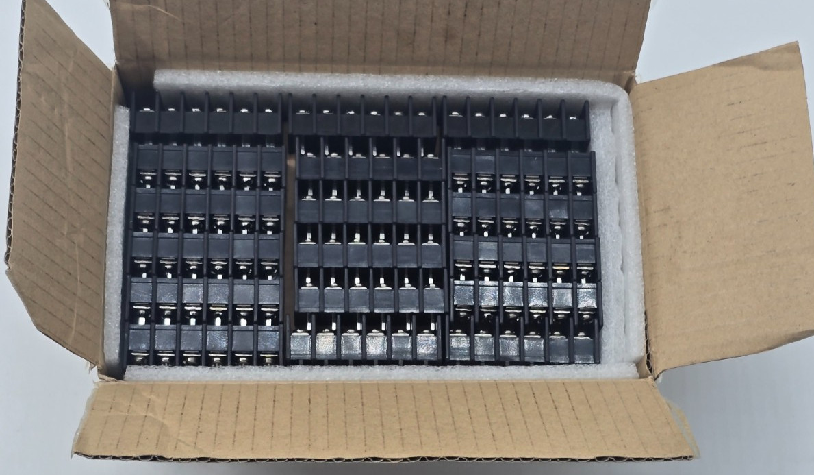 27each 6 Pin Barrier Terminal Block connector  Strips, 300v 20A 7.62mm Pitch
