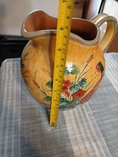 Floral And Bird Ceramic Pitcher Made In China