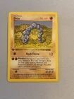 Pokémon TCG Onix Base Set Shadowless 1st Edition Common Card 56/102