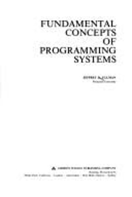 Fundamentals Concepts of Programming Systems Hardcover Jeffrey D.