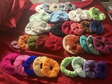 Scrunchies Hair Bands Multi-Color Variety Pack for Women