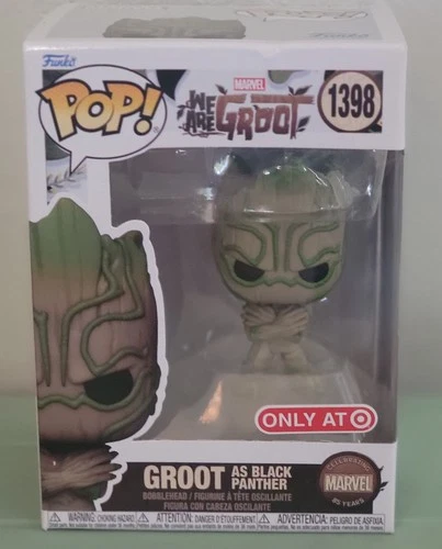 Funko Pop! We Are Groot: Groot As Black Panther #1398 Target Exclusive