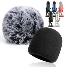Pop Filter for Blue Yeti 2PCS Mic Cover with Windscreen for USB Microphones