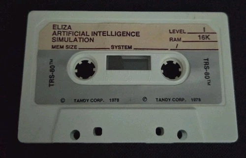 TRS-80 Tandy Talking Eliza AI 1978 First AI Chatbot Game Radio Shack Vintage
